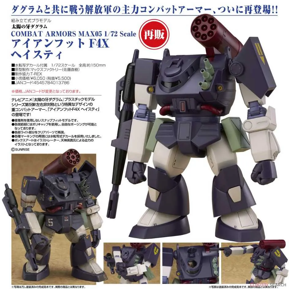 代理版 Max Factory 1/72 太陽之牙 COMBAT ARMORS MAX05 Ironfoot F4X Hasty 再販 歷史價格詳細信息