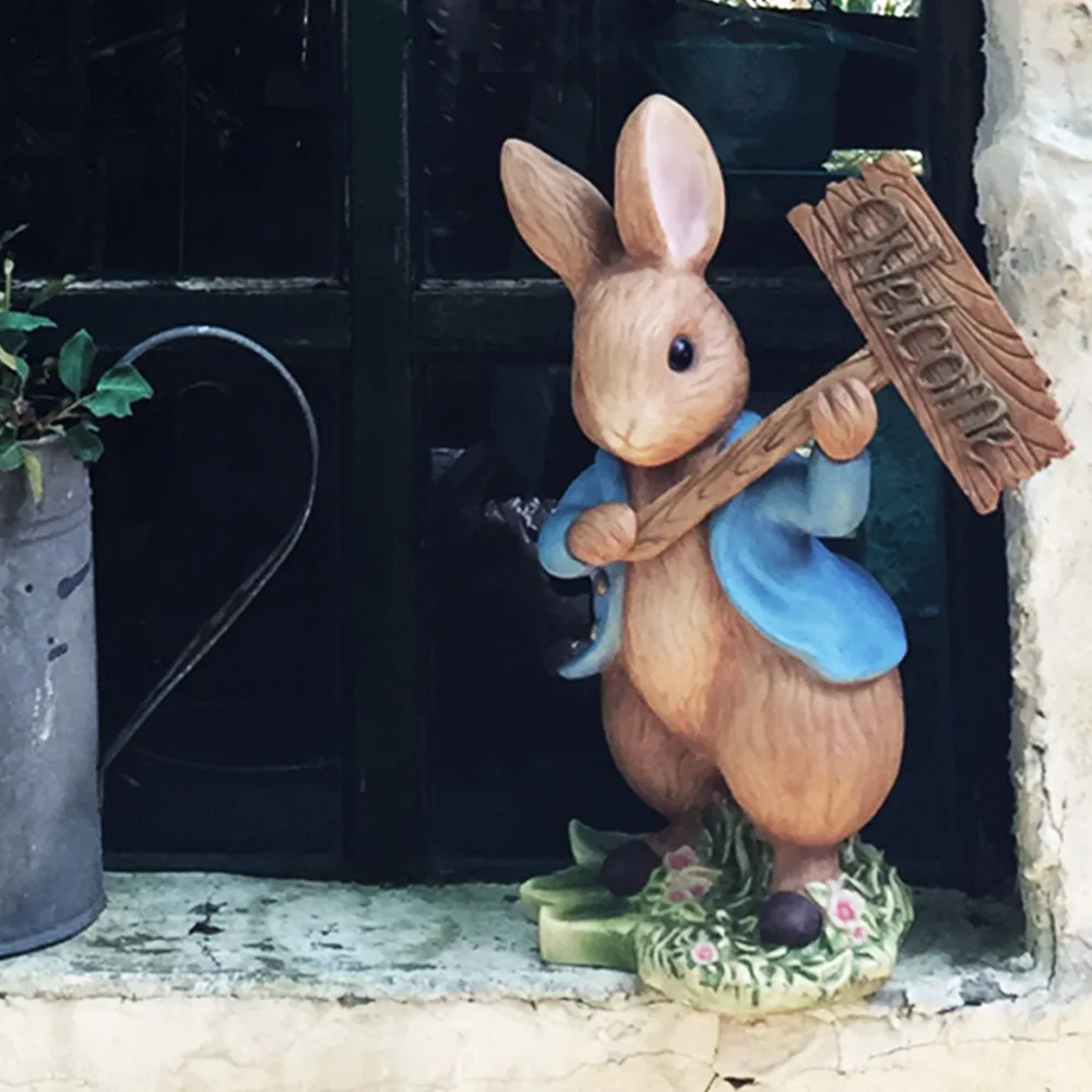 迎賓兔子客廳落地大擺件茶几託盤電視櫃旁邊喬遷新居禮品軟裝飾品 歷史價格詳細信息