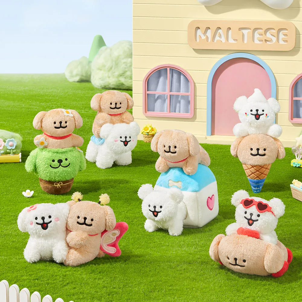 線條小狗 快樂貼貼系列 盒玩 公仔 擺飾 馬爾濟斯 狗狗 玩樂主義 FUNISM【552809】 歷史價格詳細信息