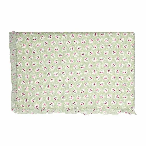 【WUZ屋子】丹麥GreenGate Cherry berry pale green 花邊兒童被100x140cm 歷史價格詳細信息