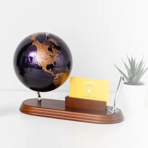 SkyGlobe 5吋金屬紫時尚古銅底座地球儀(英文版) 歷史價格詳細信息