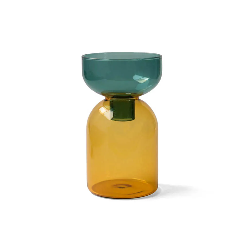 【WUZ屋子】日本 amabro TWO TONE 雙色花瓶 方-琥珀x灰 歷史價格詳細信息