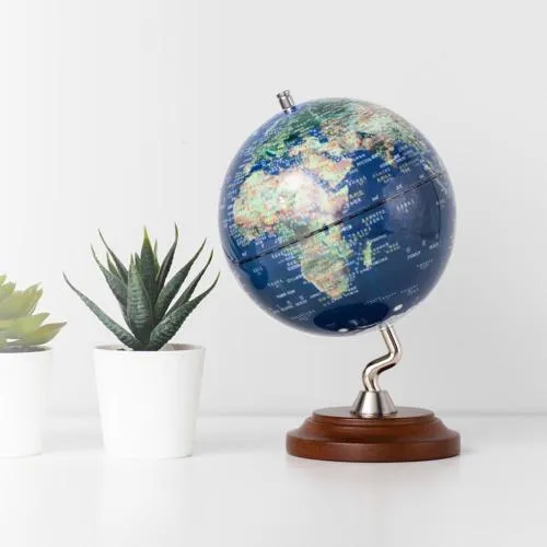 【WUZ屋子】Skyglobe 5吋白鐵底座存錢筒地球儀(英文版)-粉綠 歷史價格詳細信息