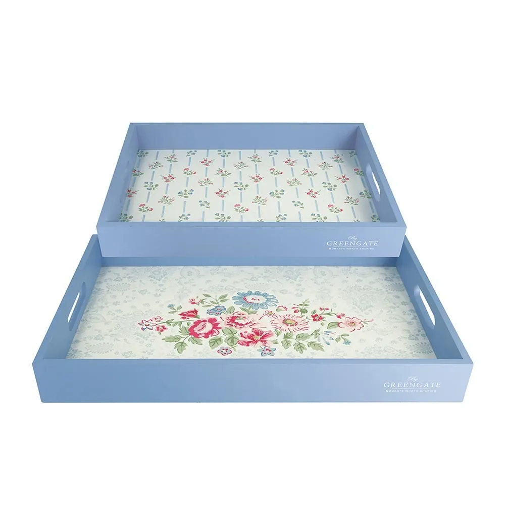 【丹麥GreenGate】木托盤 2入 共5款《WUZ屋子-台北》下午茶 野餐 服務盤 托盤 碎花 送餐 盤 木盤 擺飾 歷史價格詳細信息