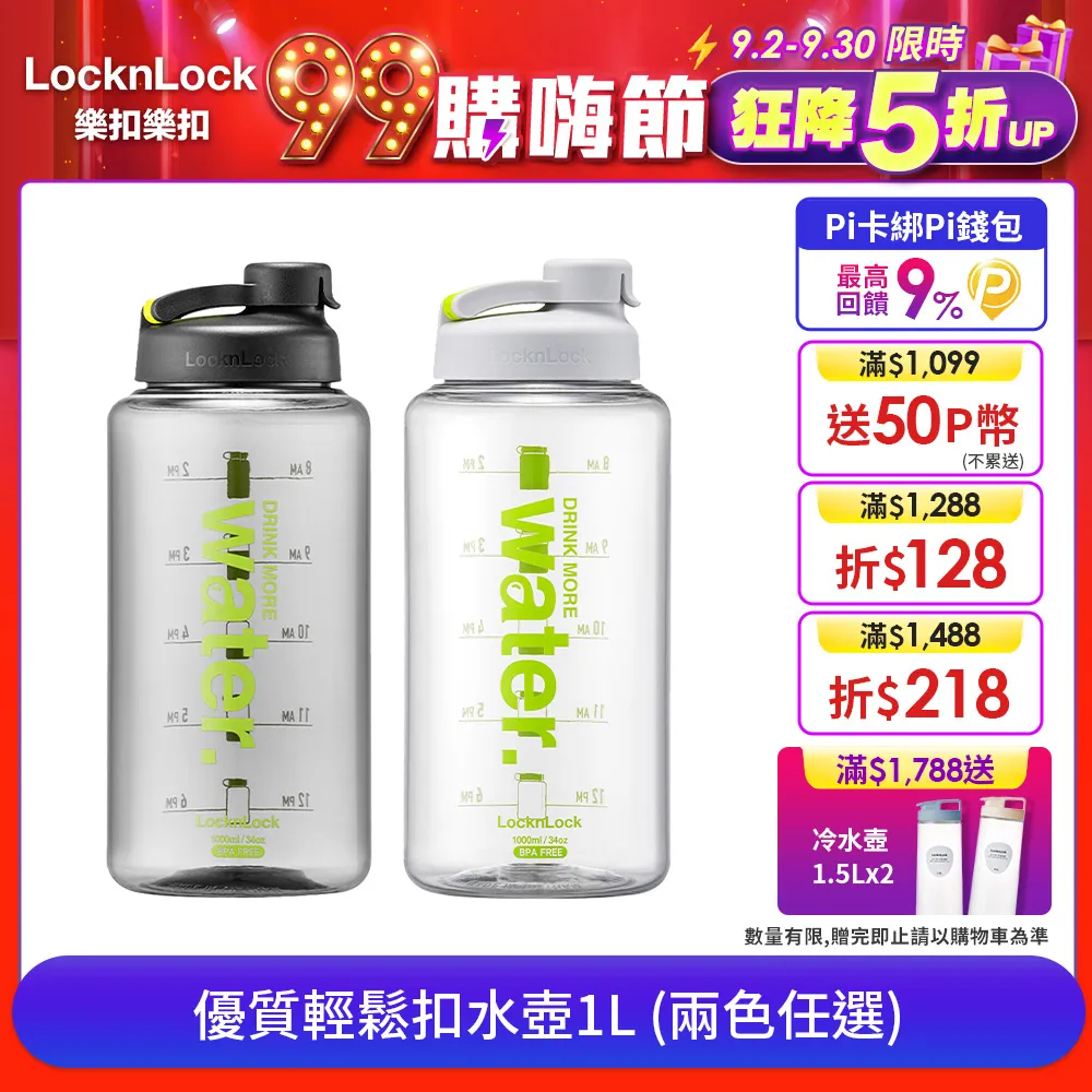 樂扣樂扣 優質水壺1L-夢想實踐款(藍)【愛買】 歷史價格詳細信息
