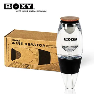 【BOXY】快速紅酒醒酒器 實木底盤 精緻禮盒套組 Wine Aerator Gift Box Set 歷史價格詳細信息