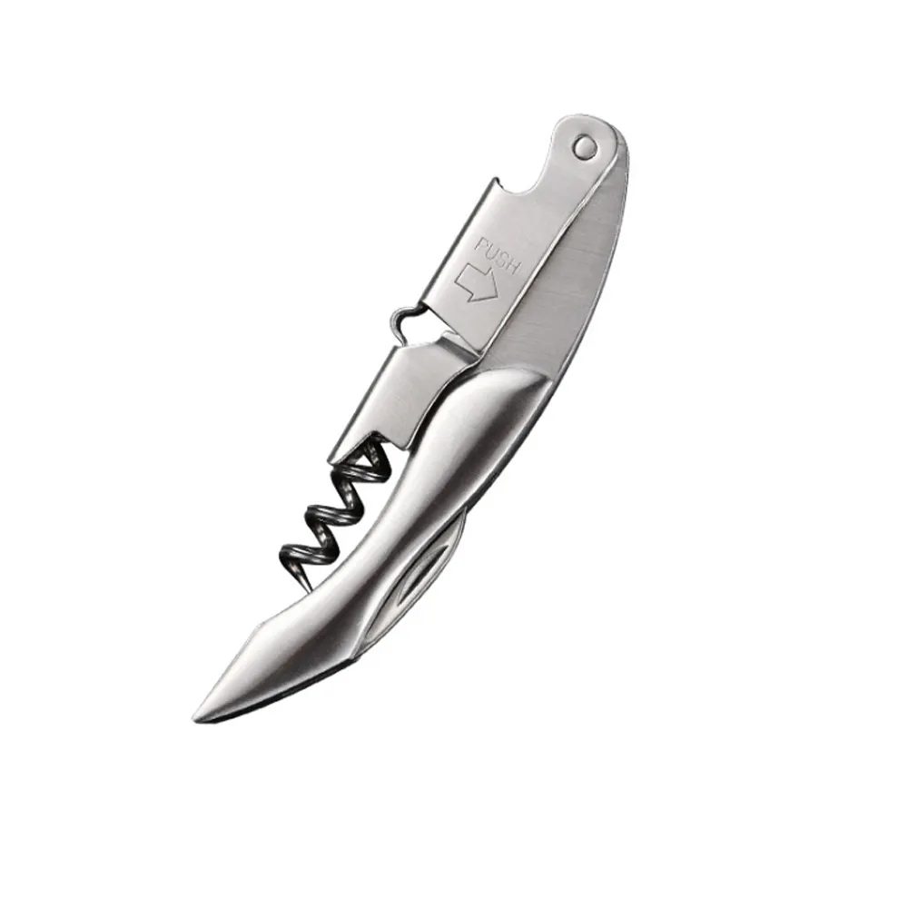 PUSH!餐具廚房用品加厚不鏽鋼紅酒開瓶器開蓋器葡萄酒香檳啟瓶器D215-1 歷史價格詳細信息