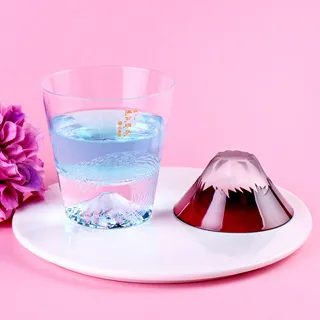 【田島硝子富士山杯】絕對正版！日本獨家原裝進口富士山杯 高杯款 高杯櫻花款 櫻花款 豪華櫻花版 五重塔&櫻花 歷史價格詳細信息