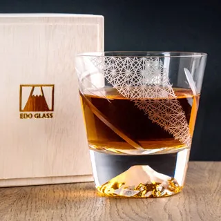 【田島硝子富士山杯】絕對正版！日本獨家原裝進口富士山杯 高杯款 高杯櫻花款 櫻花款 豪華櫻花版 五重塔&櫻花 歷史價格詳細信息