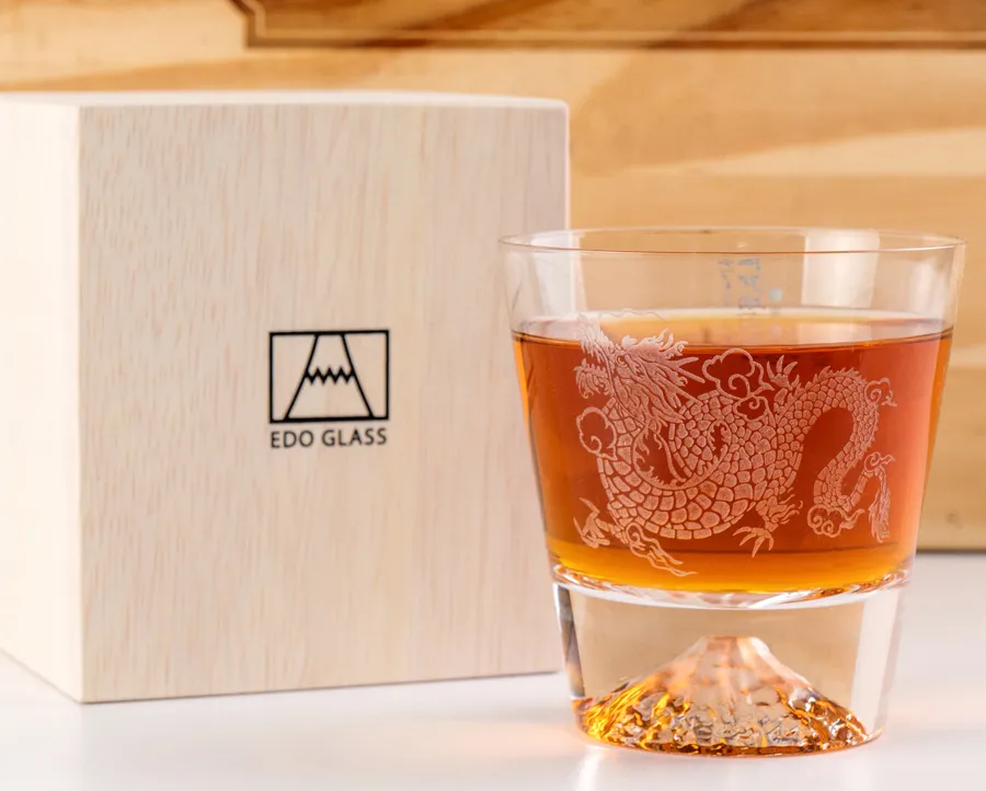 【田島硝子】日本製 星紋小酒杯 2入禮盒組 江戶切子 玻璃杯 朱紅色×琉璃色(TG98-203-2) 歷史價格詳細信息