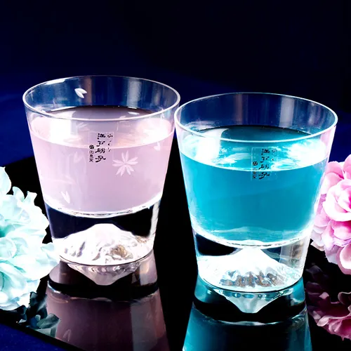 【田島硝子】日本製 星紋小酒杯 2入禮盒組 江戶切子 玻璃杯 朱紅色×琉璃色(TG98-203-2) 歷史價格詳細信息