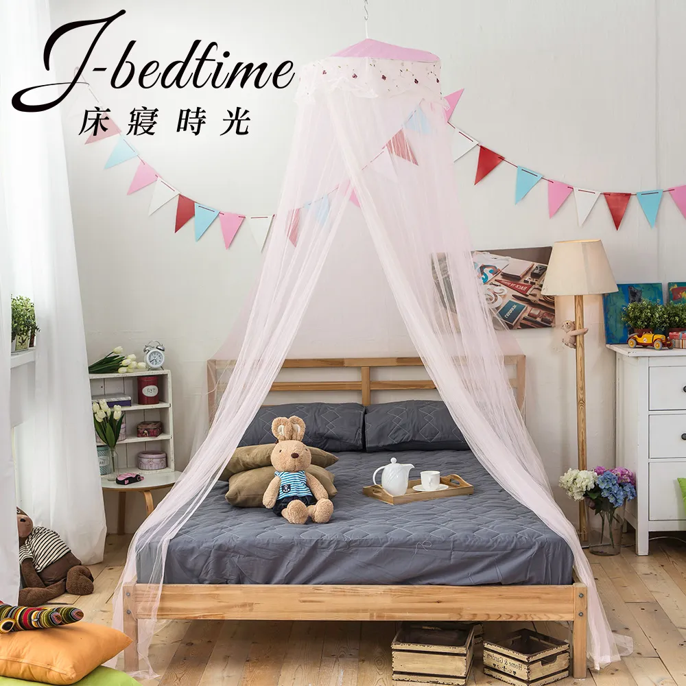 歐式蚊帳家用雙人1.8m床公主風宮廷落地三門1.5米加厚加粗支架 歷史價格詳細信息