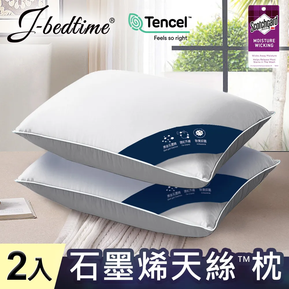 J-bedtime 石墨烯遠紅外線抗菌雙立體能量枕頭1入 歷史價格詳細信息