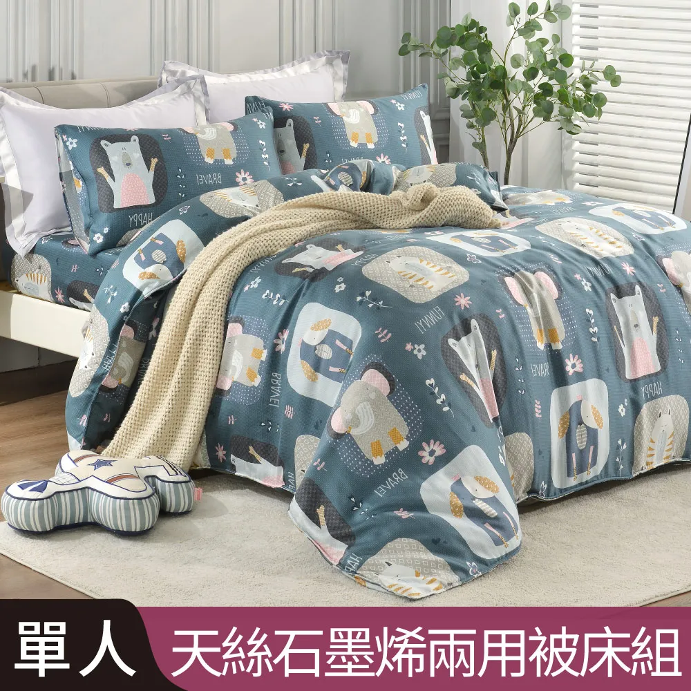 [100%天絲 動物之星] 天絲床包 涼被床包組 床包 涼感床包 100%天絲四件式涼被床包組 歷史價格詳細信息