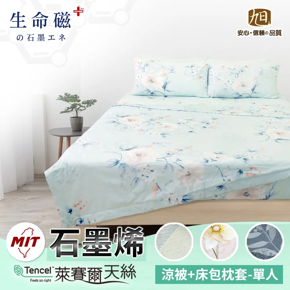 生命磁石墨烯萊賽爾天絲被/床包組-雙人-幾何生活 歷史價格詳細信息