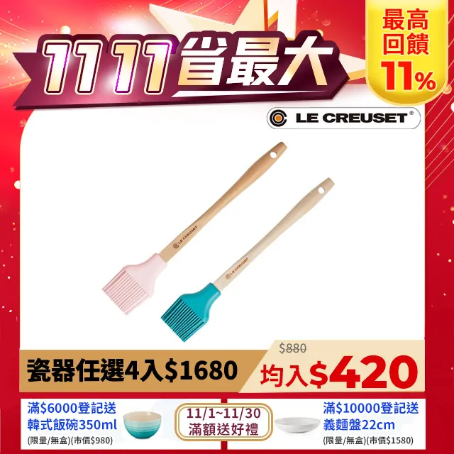 【Le Creuset】耐熱矽膠B油刷(薄荷綠/加勒比海藍/櫻桃紅 3色選1) 歷史價格詳細信息