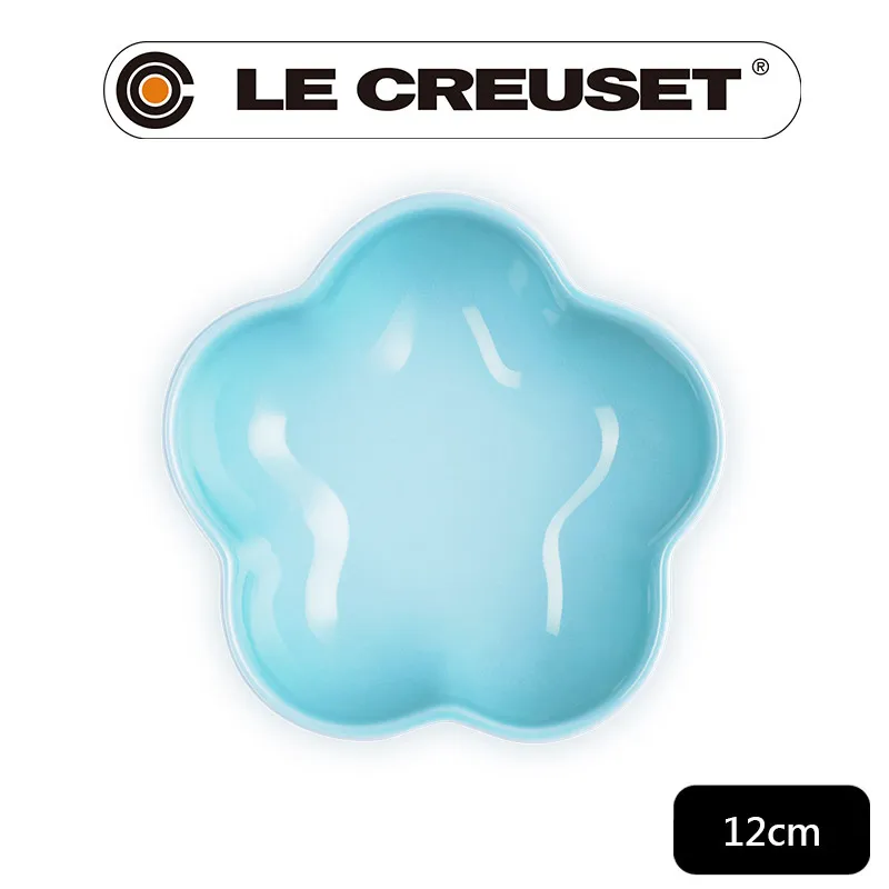 【Le Creuset】瓷器花型盤-小-12cm(藍鈴紫/蛋白霜/水手藍 3色選1) 歷史價格詳細信息