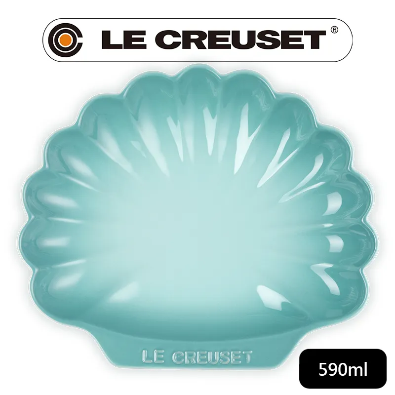 LE CREUSET-瓷器貝殼盤(中)(銀灰藍) 歷史價格詳細信息