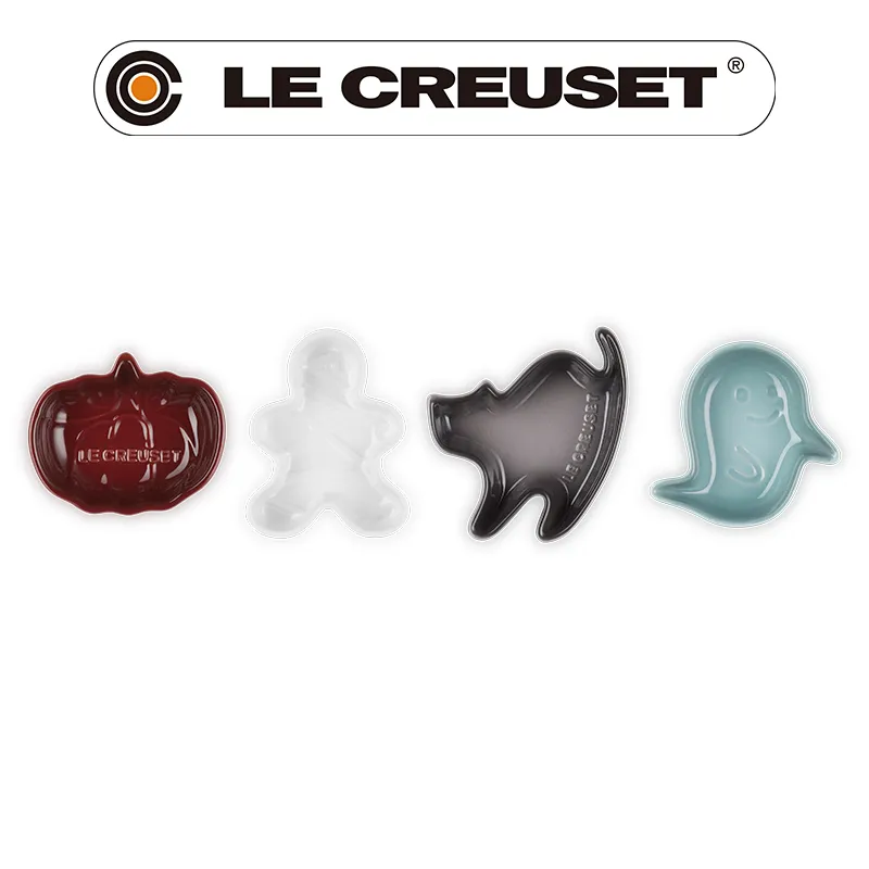 LE CREUSET-瓷器萬聖節幽靈造型盤-37cm (水霧白) 歷史價格詳細信息