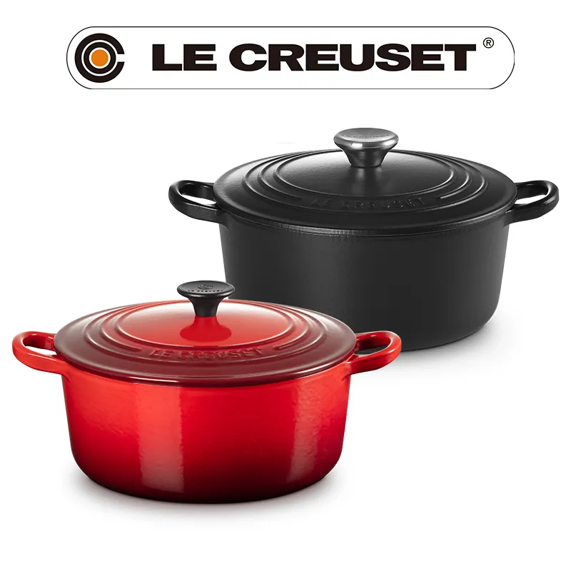 LE CREUSET-琺瑯鑄鐵鍋圓鍋 22cm 歷史價格詳細信息