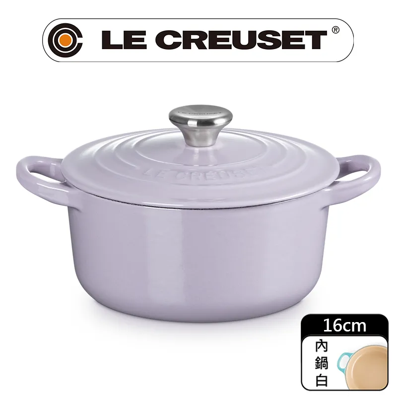 【Le Creuset】琺瑯鑄鐵鍋圓鍋 16cm(加勒比海藍-電木頭-內鍋白) 歷史價格詳細信息