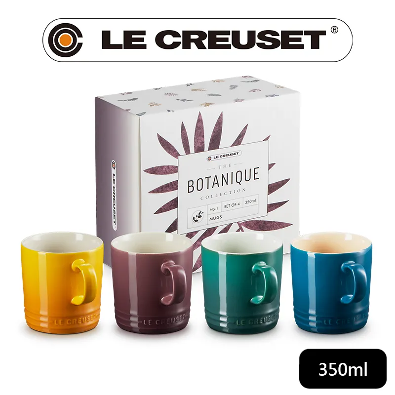 LE CREUSET-綠境花園系列-瓷器迷你圓烤盅- 4入組 (湖水藍/綠光森林/無花果/杏桃黃) 歷史價格詳細信息