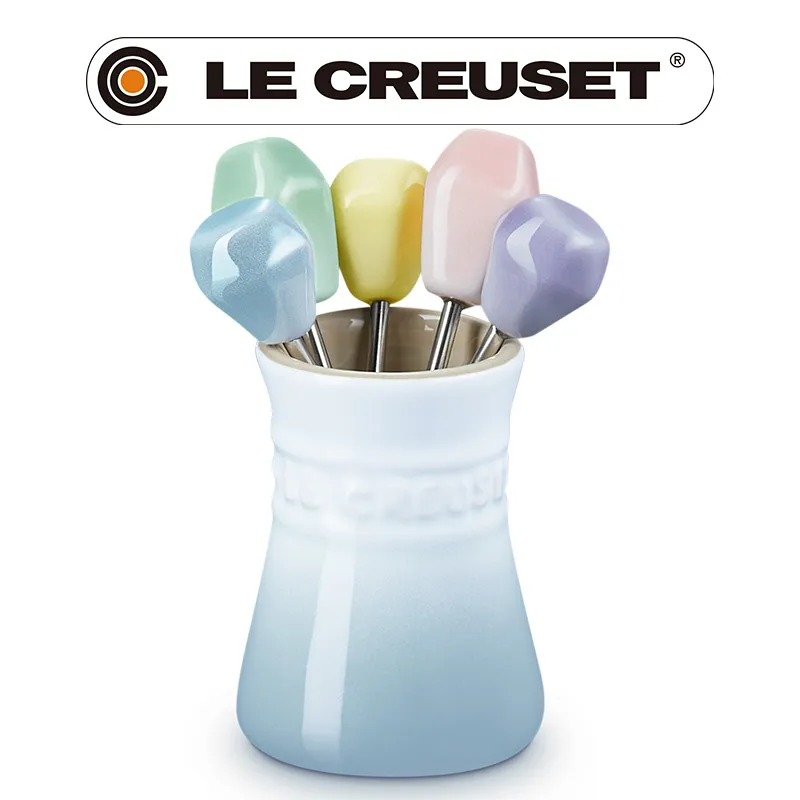LE CREUSET-瓷器餐叉組 5入 (艾莉絲黃/薄荷藍/粉彩紫/牛奶粉/海岸藍) 歷史價格詳細信息