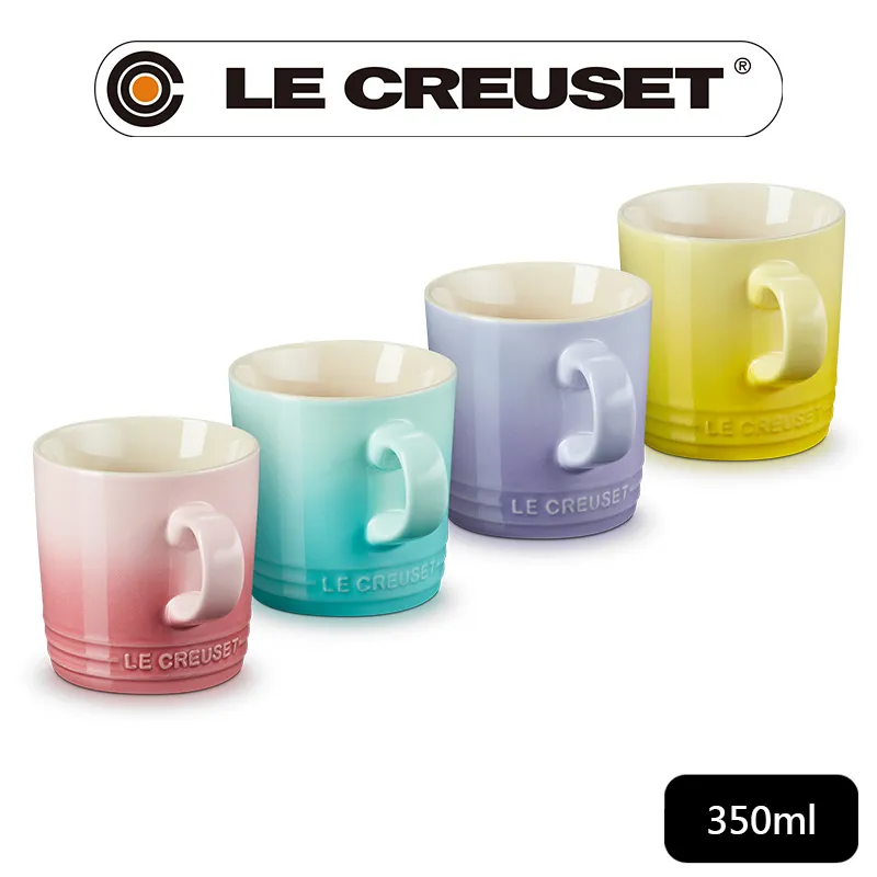 LE CREUSET-瓷器英式馬克杯組350ml - 4入 (櫻花粉/薄荷綠/粉彩紫/閃亮黃) 歷史價格詳細信息