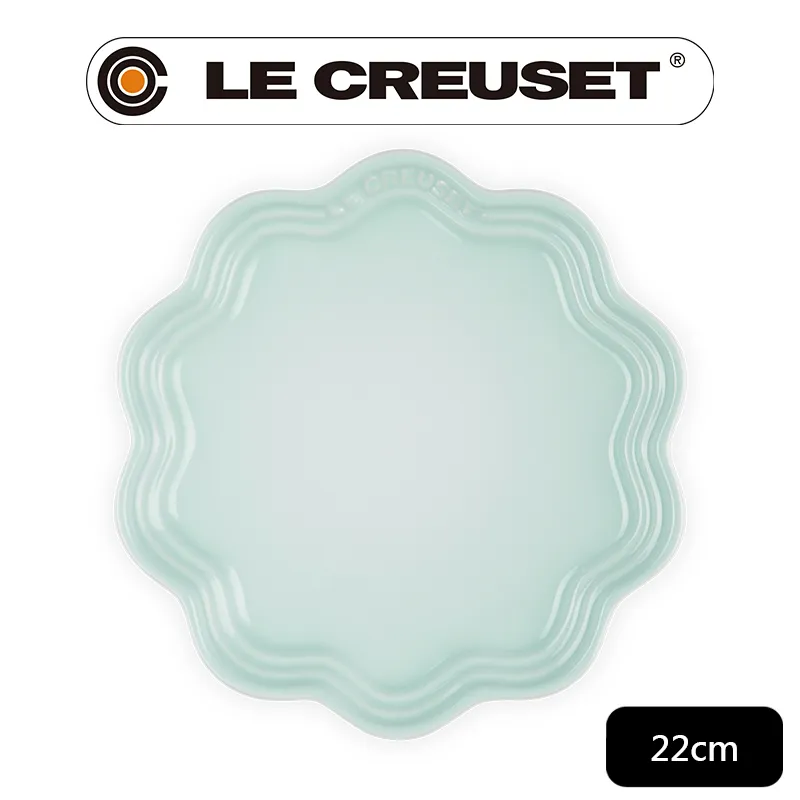 【Le Creuset】瓷器蕾絲花邊盤 18cm(薰衣草) 歷史價格詳細信息