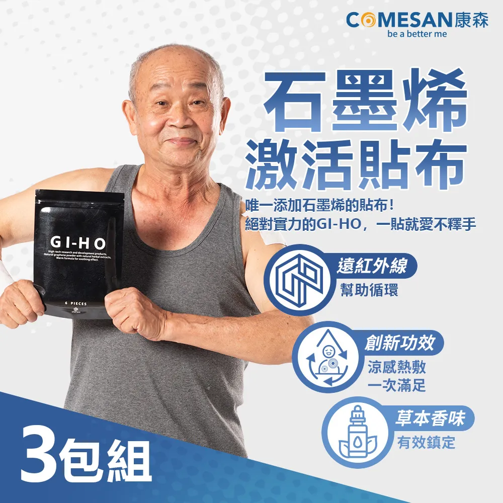 COMESAN 康森 石墨烯GI-HO激活貼布(1包/6片) 歷史價格詳細信息