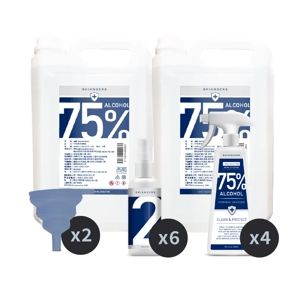 【家醫師推薦】香爵 75%乙醇酒精 4L/4000ml桶裝 4入組 非變性 (4L*4) 歷史價格詳細信息