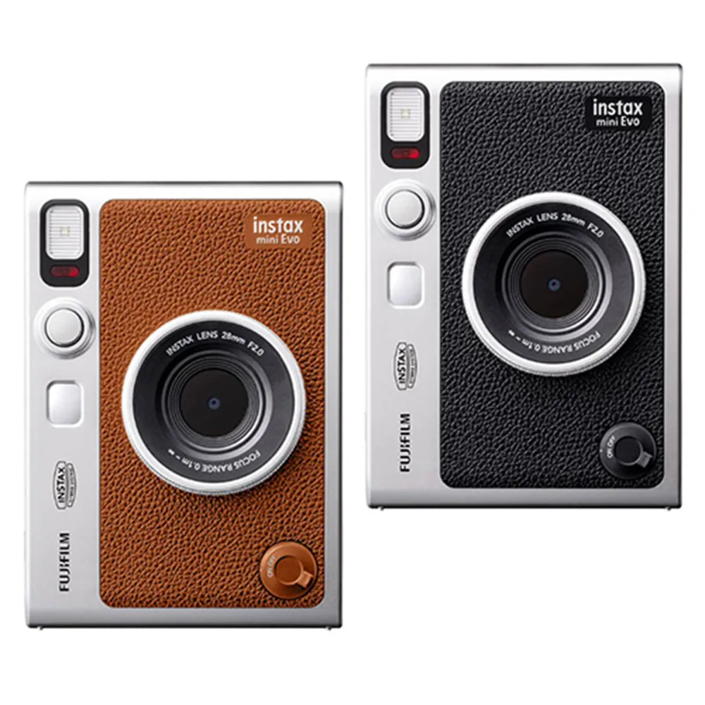 【原廠皮套40張底片組合】FUJIFILM 富士 Instax Mini EVO 拍立得相機 印相機 黑色棕色 公司貨 歷史價格詳細信息