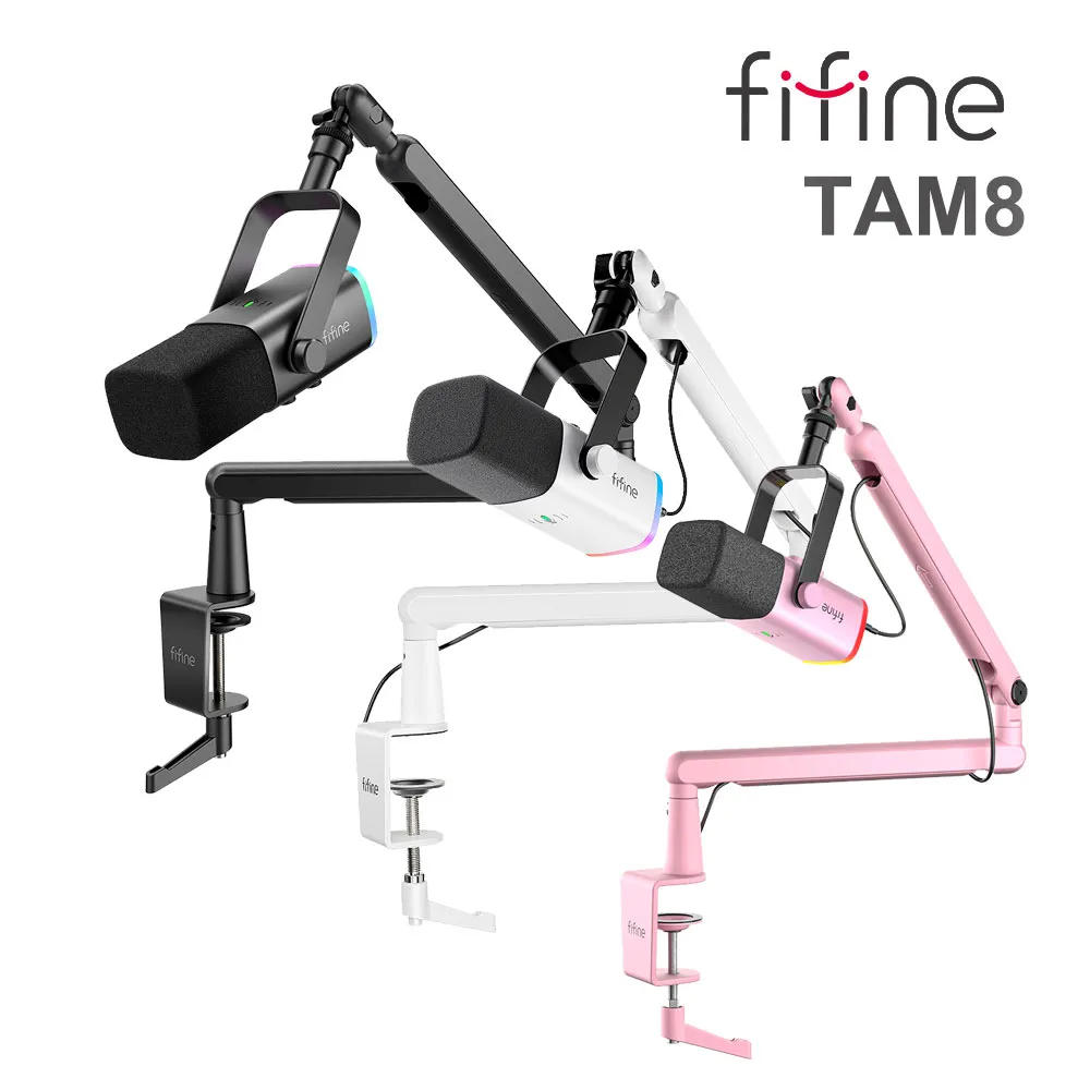 【FIFINE】錄音室等級 USB/XLR動圈式RGB 直播麥克風(AM8) 歷史價格詳細信息
