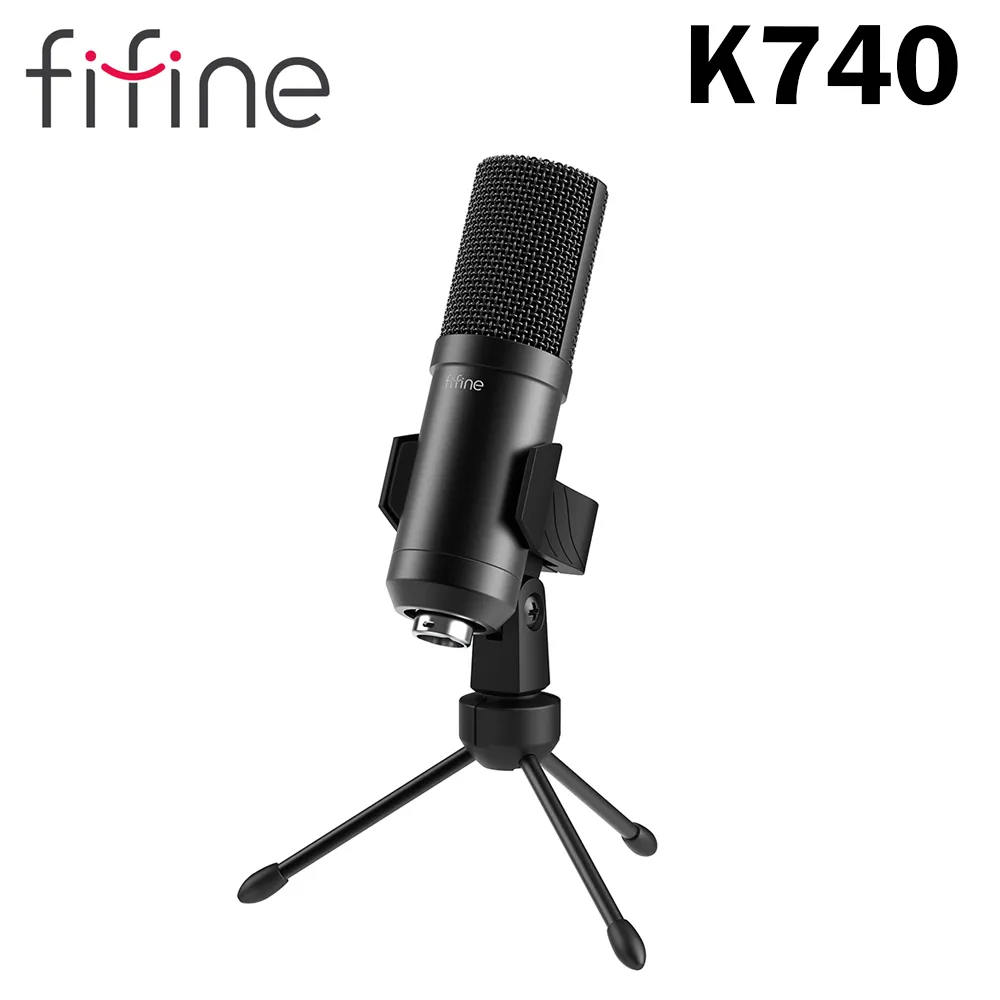 【FIFINE K740 心型指向電容式麥克風】心型指向/XLR to 3.5mm傳輸線/YouTuber/錄音/直播 歷史價格詳細信息