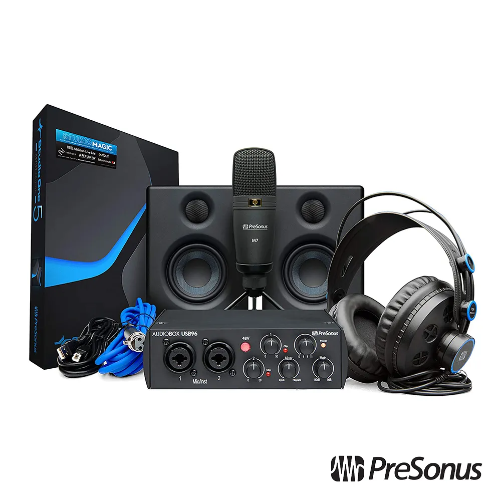 PreSonus AudioBox USB 96 Studio 錄音套裝 主動式喇叭 公司貨【凱傑樂器】 歷史價格詳細信息