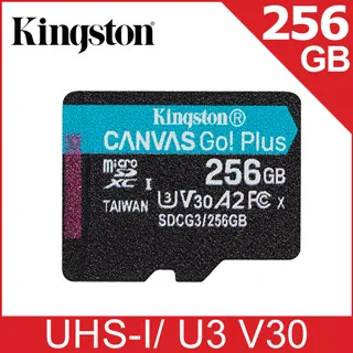 金士頓 Kingston Canvas GO! Plus microSDXC UHS-I (U3)(V30)(A2) 256GB 記憶卡 (SDCG3/256GB) 價格比較,價格查詢,歷史價格詳細信息