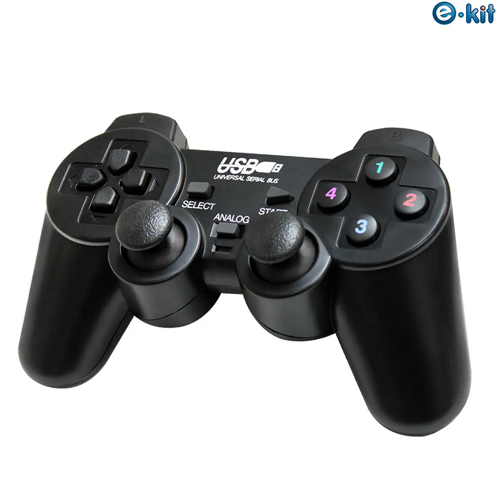 【e-Kit 逸奇】雙震動USB電腦搖桿遊戲搖桿(UPG-1100) 歷史價格詳細信息