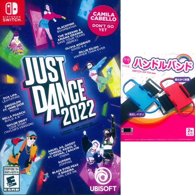 NS Switch《舞力全開 2022 + 良值 NS JOY-CON 手把腕帶 動森藍綠 L329》中文美版 歷史價格詳細信息
