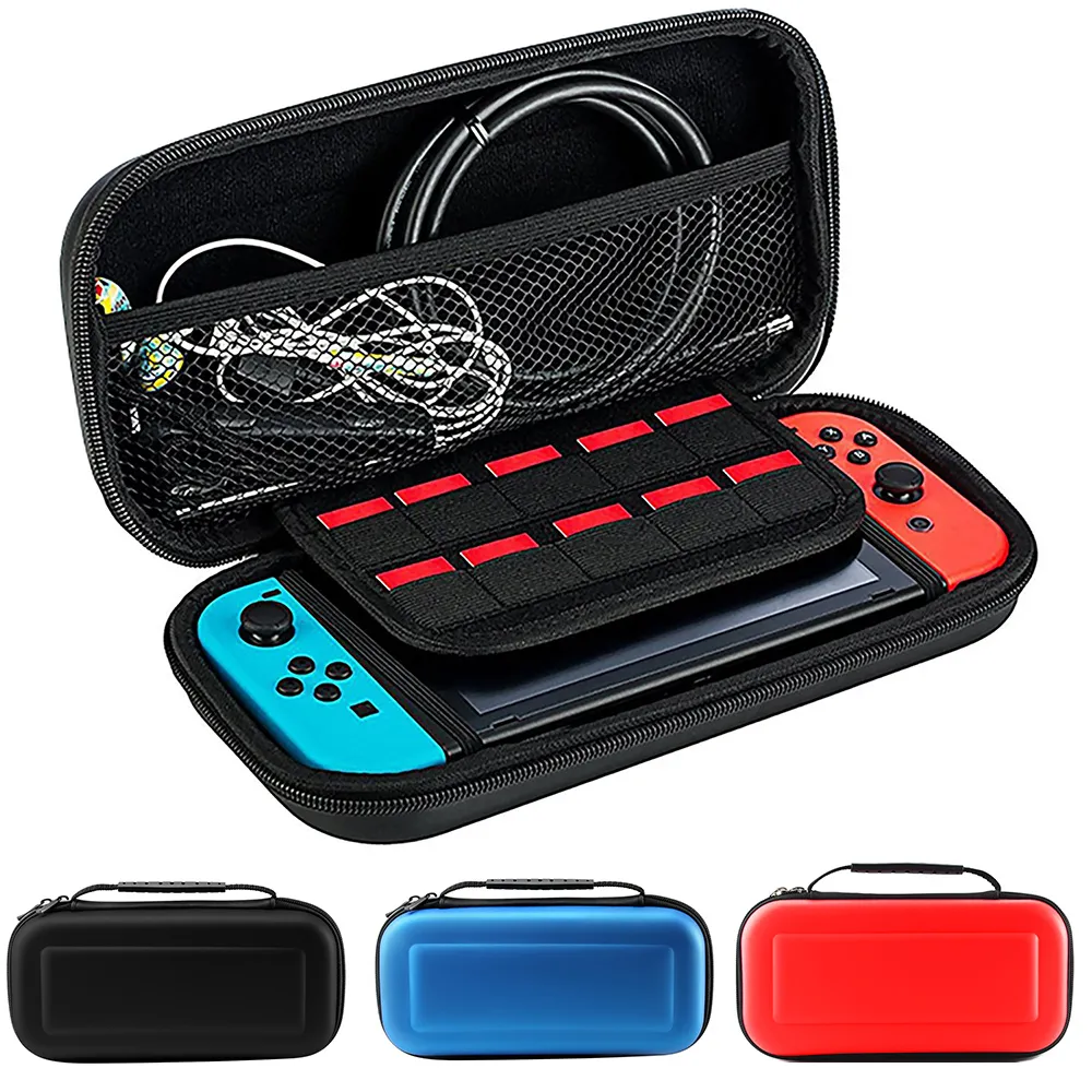 【pump】任天堂Switch副廠 EVA防摔手提硬殼包(Switch OLED/Lite適用/10個卡帶收納夾層/加大網袋) 歷史價格詳細信息