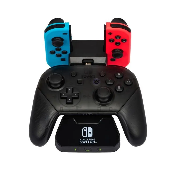 PowerA充電座二代Switch Pro Joycon三合一手把磁吸轉接充電過充保護任天堂授權[台灣發貨] 歷史價格詳細信息