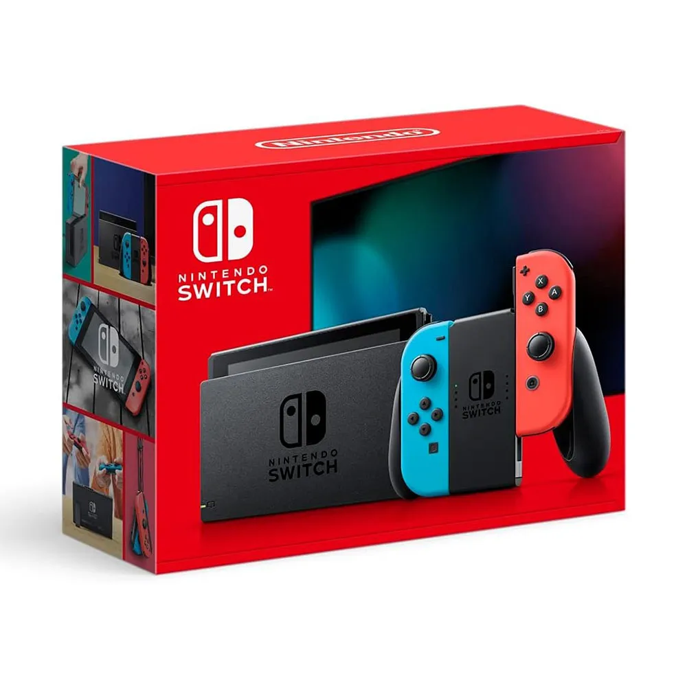 Switch紅藍電力加強版日規主機(保固一年)+包+貼+充電座+熱門遊戲任選一 送瑪莉歐購物袋 歷史價格詳細信息