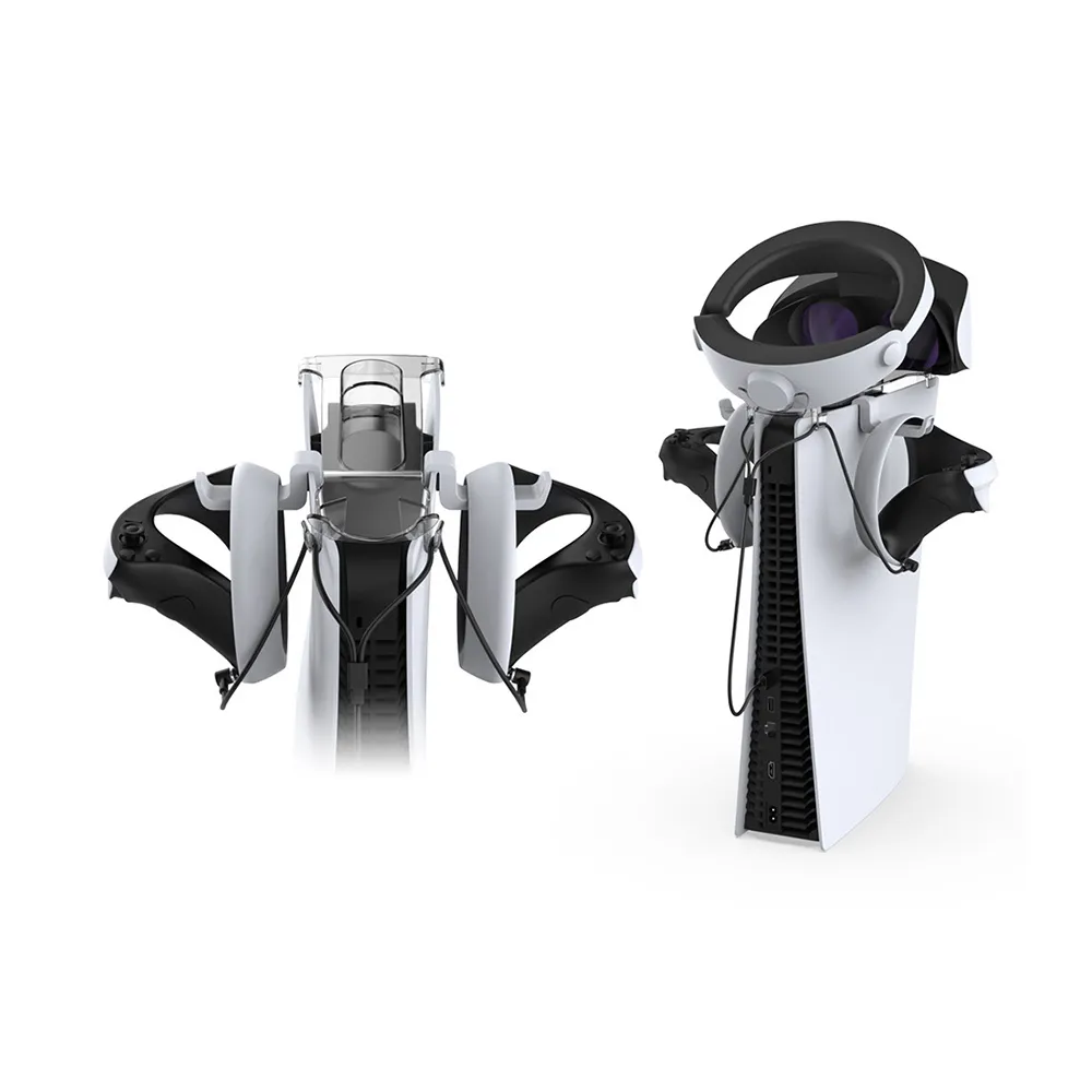 PS5/VR2主機頂置VR支架+手柄/耳機掛架+一出二磁吸充電線套裝配件 歷史價格詳細信息