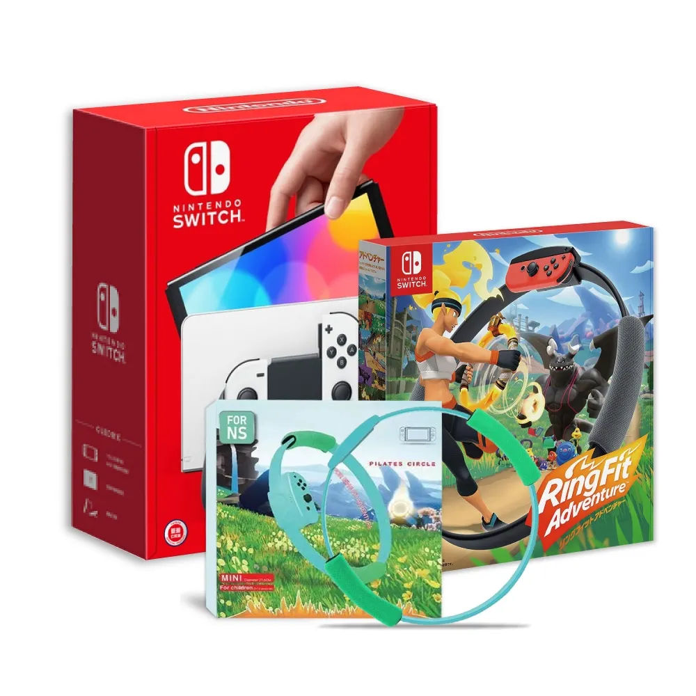 Switch OLED主機(白色)+薩爾達無雙限定版+精選遊戲一片+漆彈包+保護貼+類比套+卡匣盒+充電座 歷史價格詳細信息