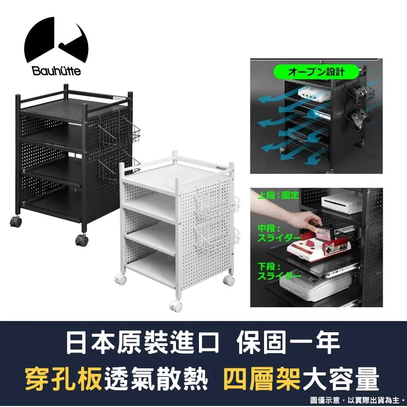 Bauhutte 寶優特 多功能置物架 側邊置物架 桌面側架 耐重 穩固防摔 散熱性佳 BHS-700SM-BK 歷史價格詳細信息