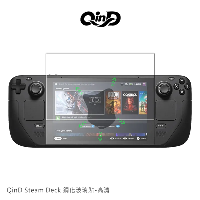 QinD Steam Deck 鋼化玻璃貼-高清 歷史價格詳細信息