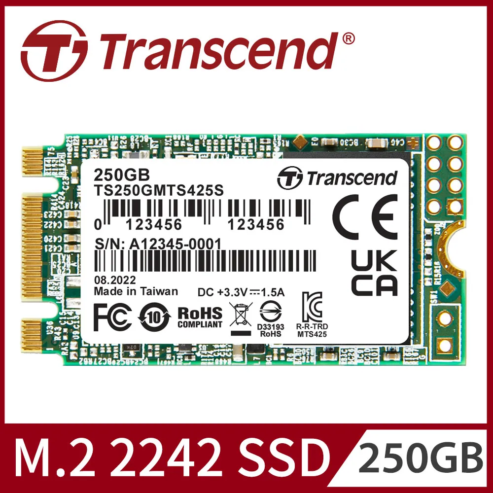 【Transcend 創見】MTS425S 250G M.2 2242 SATA Ⅲ SSD固態硬碟(TS250GMTS425S) 歷史價格詳細信息