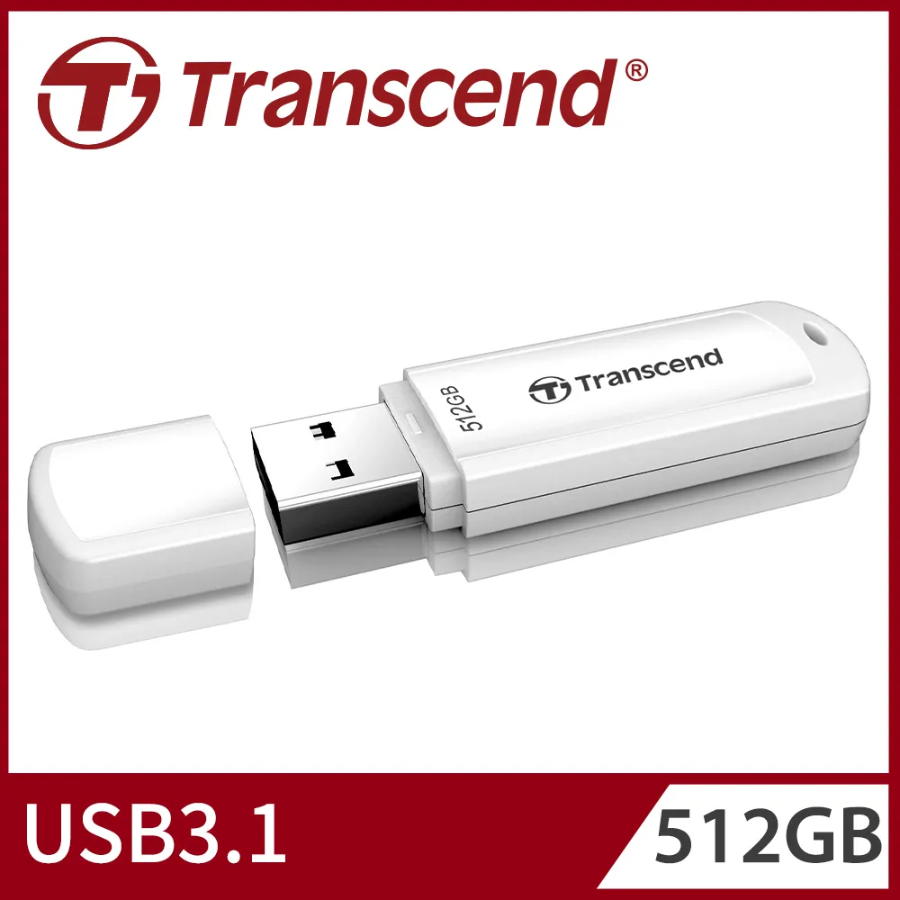 【Transcend 創見】512GB JetFlash790 USB3.1隨身碟-典雅白(TS512GJF790W) 歷史價格詳細信息