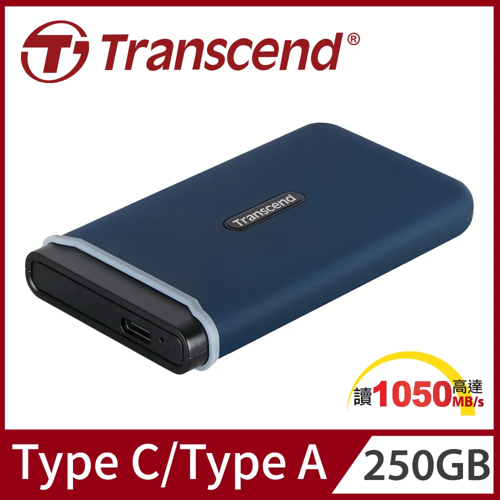 Transcend 創見 ESD370C 500GB USB3.1/Type C 雙介面外接SSD固態硬碟 - 海軍藍 歷史價格詳細信息