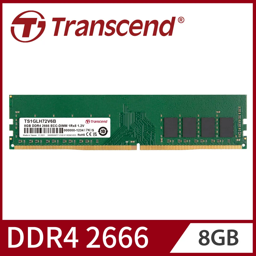 Transcend 創見 DDR4 2666 8GB ECC SO-DIMM伺服器記憶體(TS1GSH72V6B) 歷史價格詳細信息