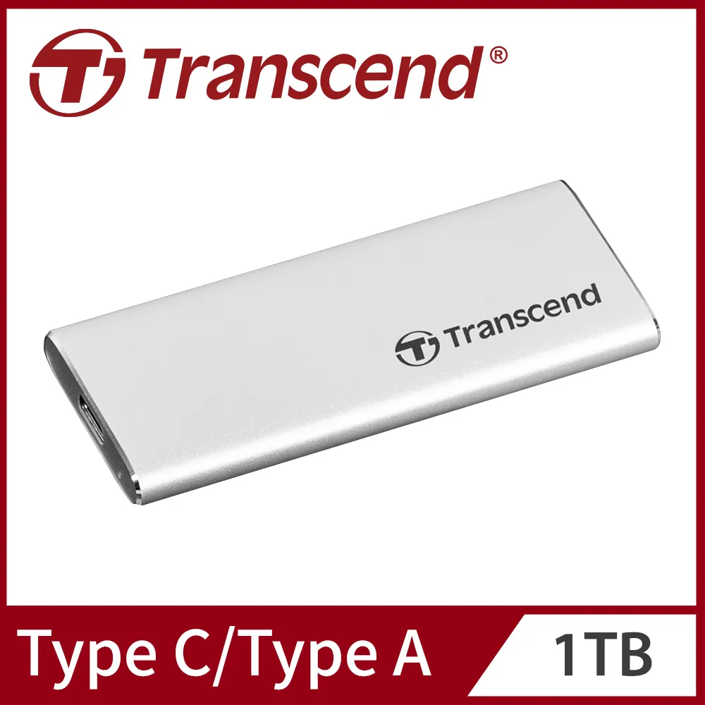 【Transcend 創見】ESD260C 1TB USB3.1/Type C 雙介面行動固態硬碟-晶燦銀(TS1TESD260C) 歷史價格詳細信息